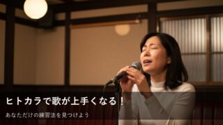 ヒトカラで歌唱力アップ！初心者さんのための練習ステップ＆コツ 