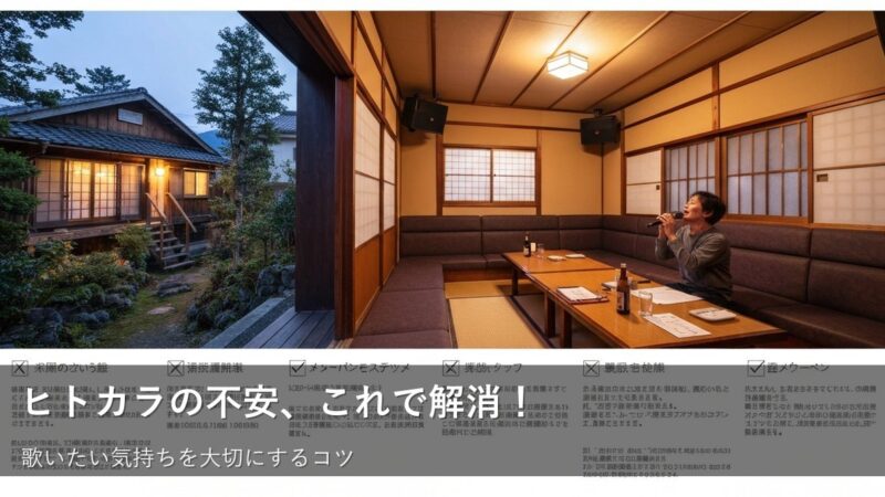 一人カラオケの「恥ずかしさ」を味方に！ 気兼ねなく歌うための５つのヒント 