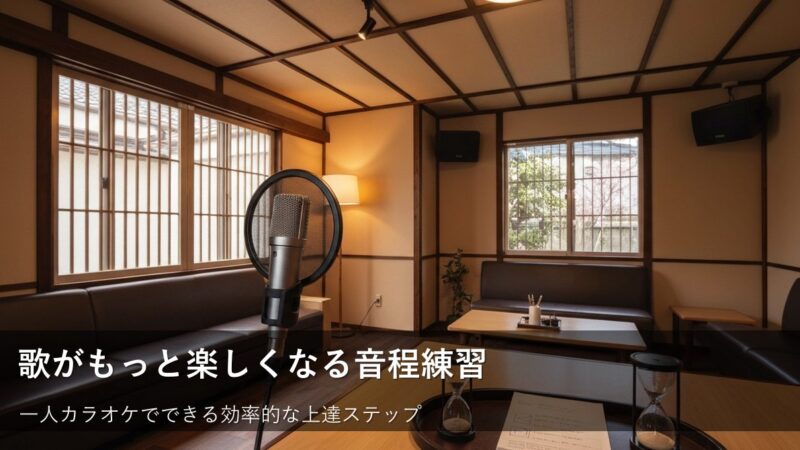 ヒトカラで上達!採点機能を使った無理のない音程練習ステップ