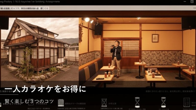 【ヒトカラ】もっとお得に!一人カラオケを賢く楽しむための3つのコツ