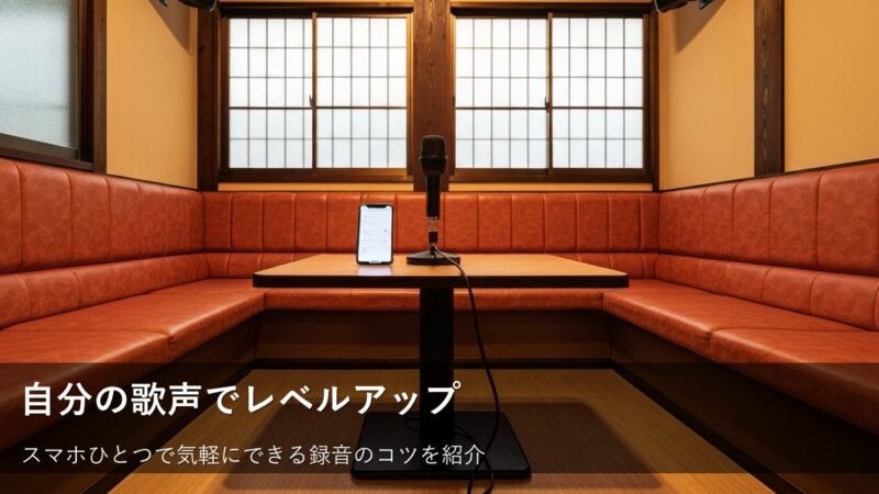 自分の歌声を聞いて上達!ヒトカラで録音を始めるための基本ステップ