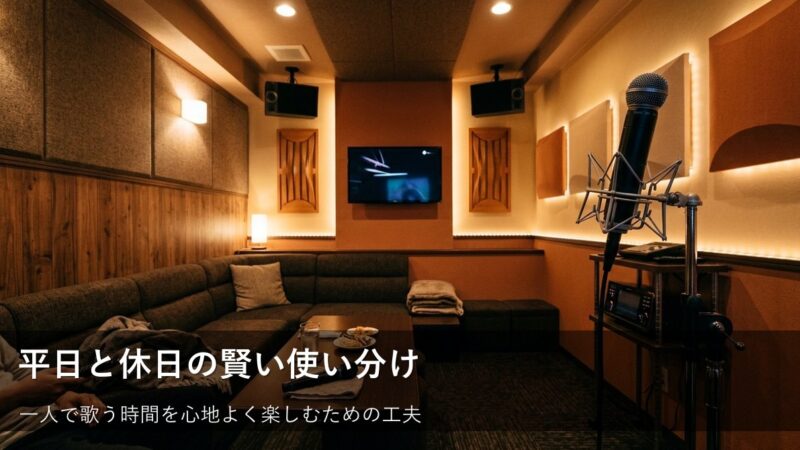 平日と休日で使い分けよう!ヒトカラを無理なく楽しむ賢いスケジュールの立て方