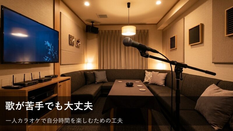 音痴だからこそ楽しめる!一人カラオケを気楽に満喫するヒント