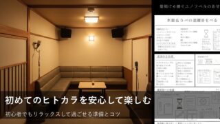 初めてのヒトカラへ！心と準備を整えて楽しむための基本ステップ 