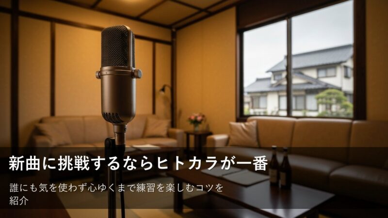 誰にも気を使わない!ヒトカラで新曲の練習を成功させる4つのコツ