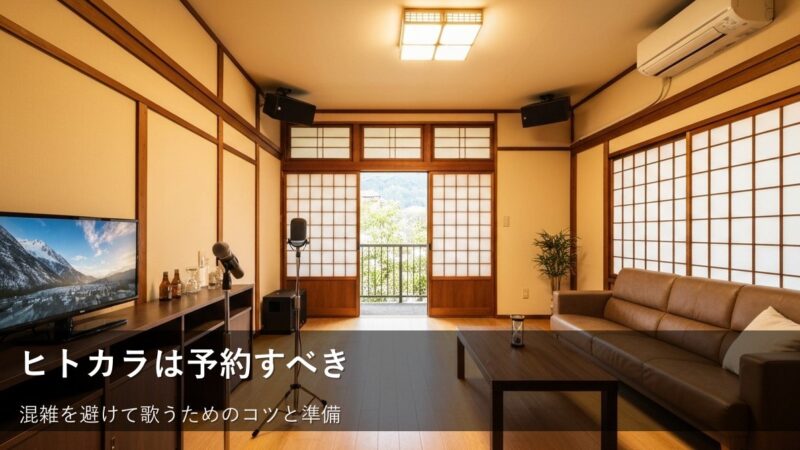 ヒトカラに予約は必要?混雑を避けてスムーズに歌うための判断基準
