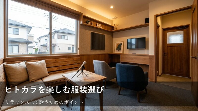 ヒトカラに行く時の服装選び|リラックスして歌うための3つのポイント