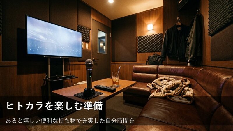 初めてのヒトカラを快適に!持っていくと役立つ持ち物リスト