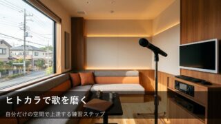 ヒトカラで歌がもっと上手くなる！自分と向き合う練習の進め方 