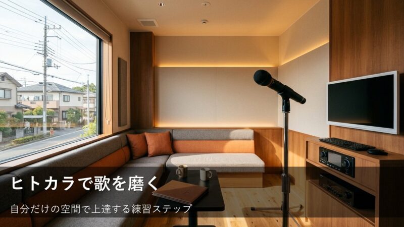 ヒトカラで歌がもっと上手くなる!自分と向き合う練習の進め方