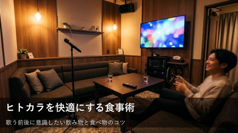 ヒトカラをもっと快適に!カラオケ前後の食事と飲み物の選び方
