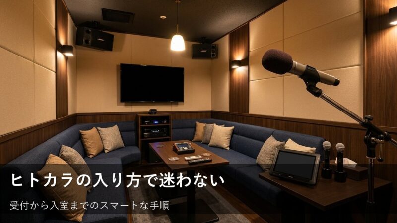 初めてのヒトカラでも安心。カラオケ店の入り方と受付のコツ