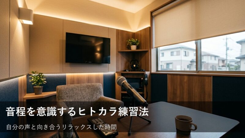 ヒトカラで上達を目指そう!音程を意識して歌うための3つの練習法