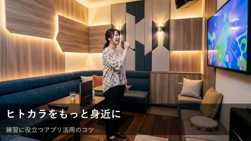 初めてのヒトカラを後押しする!練習や気分転換に「カラオケアプリ」を活用するコツ