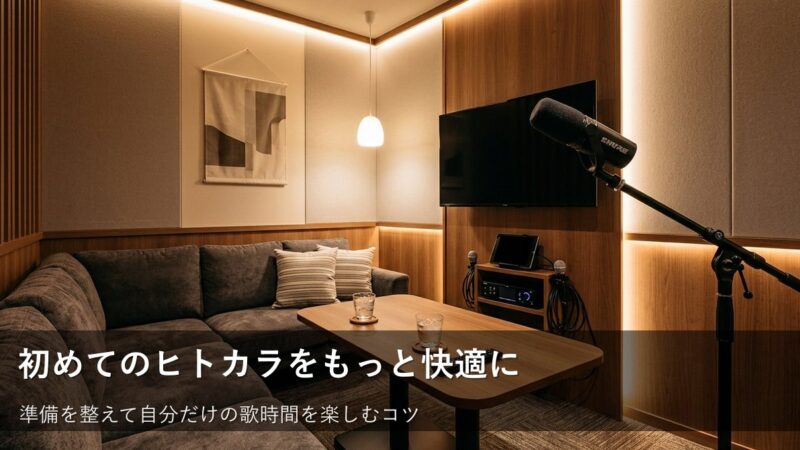 初めてのヒトカラを心地よく。来店前に準備したい持ち物と安心のコツ