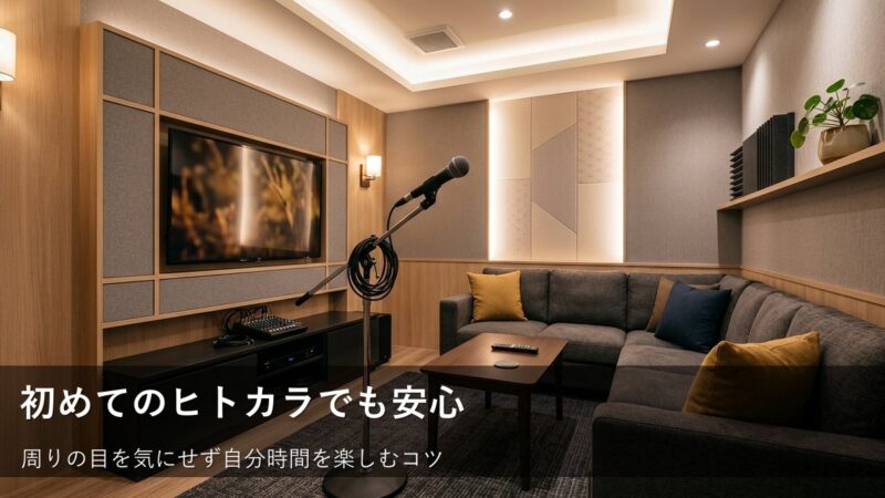 ヒトカラが恥ずかしいのは最初だけ!周りの目を気にせず楽しむための心構え